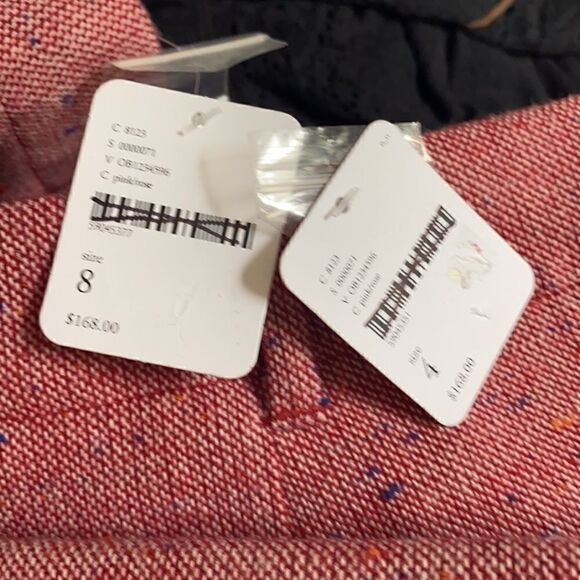 FREE PEOPLE SELINA TWEED TROUSERS PINK ROSE NWT - Picture 14 of 15